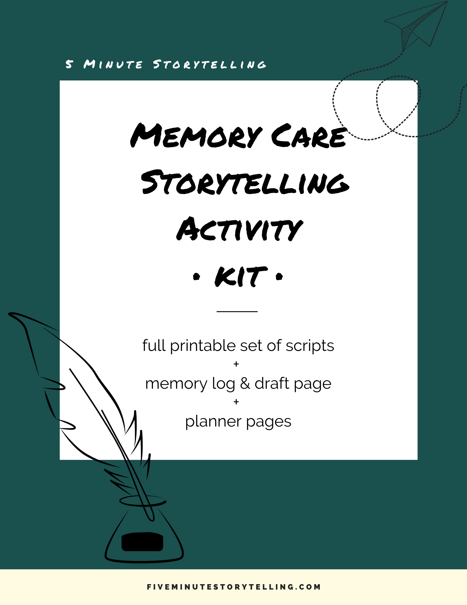 Memory care storytelling activity kit cover